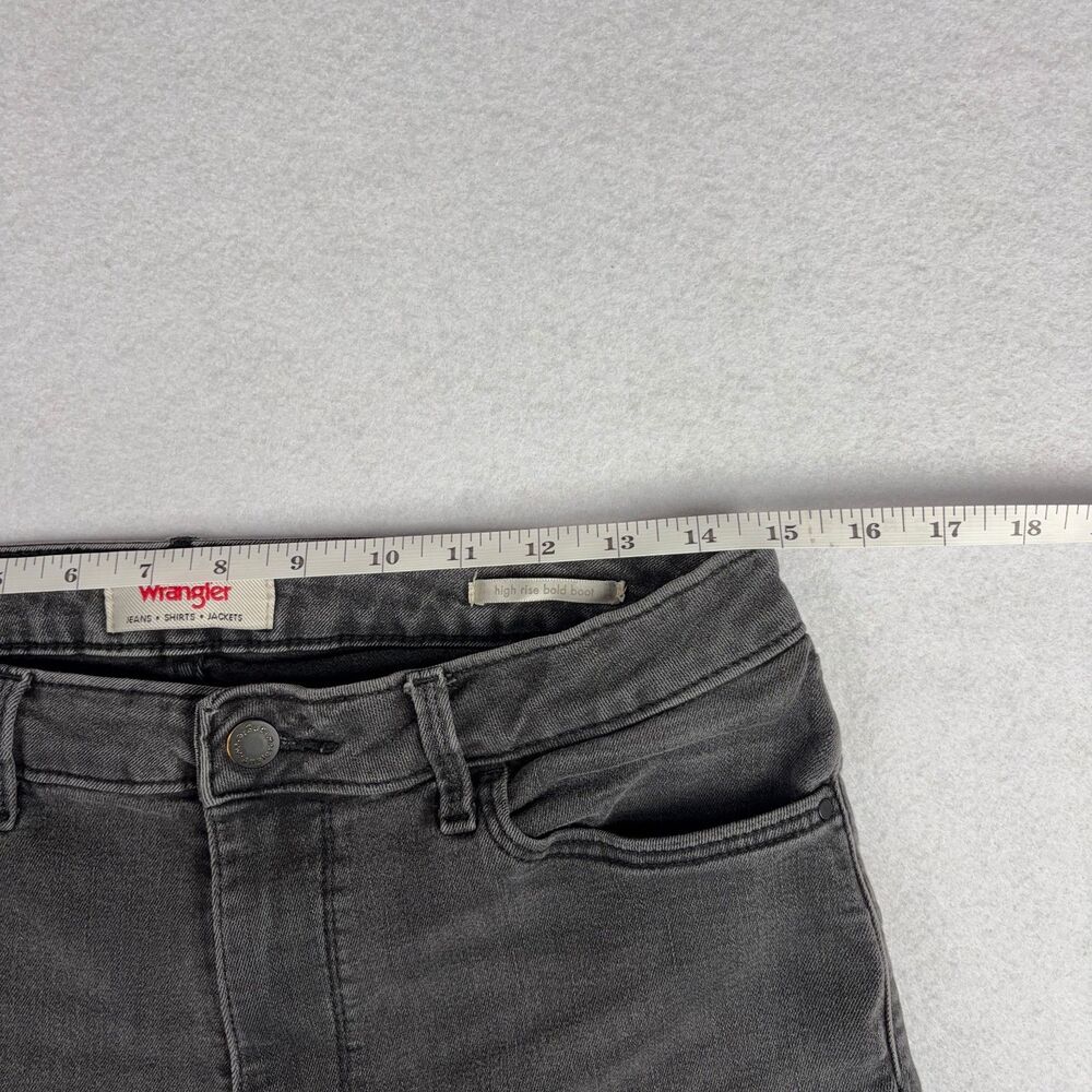 Wrangler High Rise Bold Bootcut Jeans Women's 12x30 Black Western Casual Y2K EUC - Picture 6 of 11